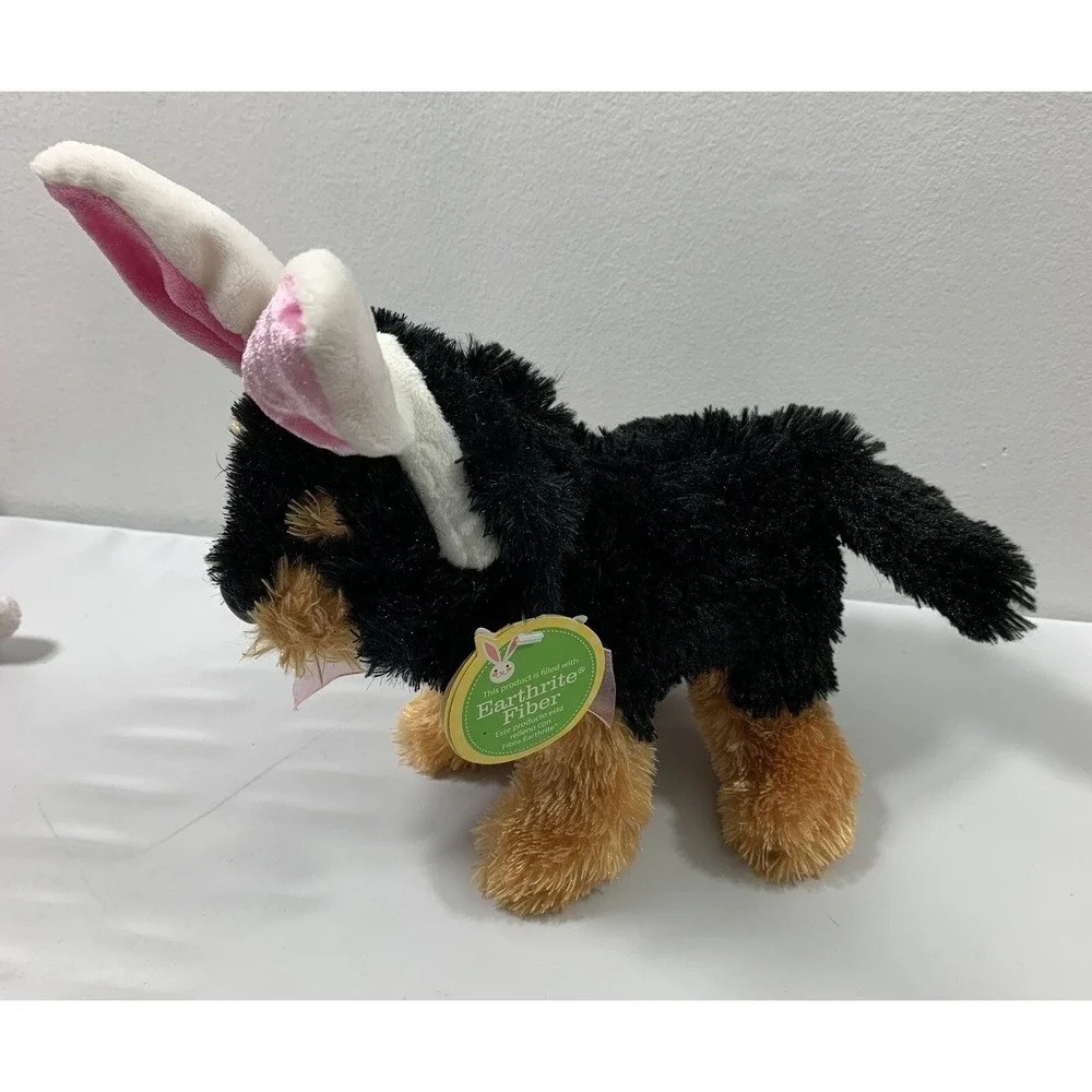 DanDee‎ Plush Terrier Puppy Dog with Bunny Rabbit Ears Stuffed Animal Toy NOS